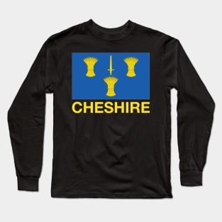 Cheshire County Flag - England Long Sleeve T-Shirt